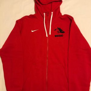 Adult Red Nike Full Zip Hoodie